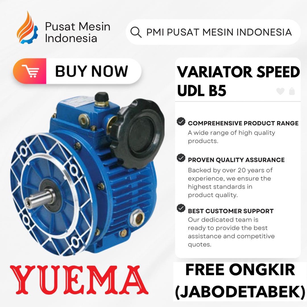 YUEMA UDL 0.55 KW B5 VARIATOR ADJUSTER/ VARIATOR BOX