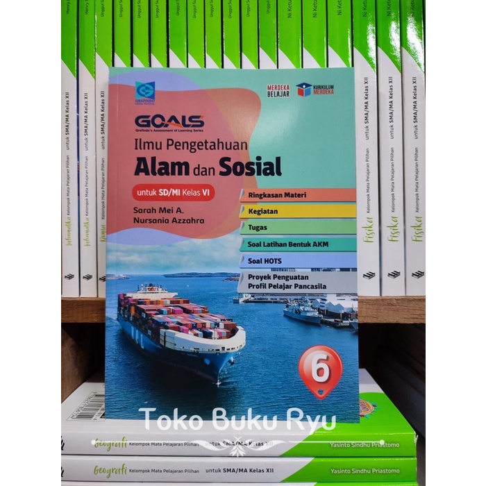 

SALE !!! BUKU GOALS IPAS ILMU PENGETAHUANN ALAM DAN SOSIAL 3 4 5 6 SD MERDEKA GRAFINDO READYY