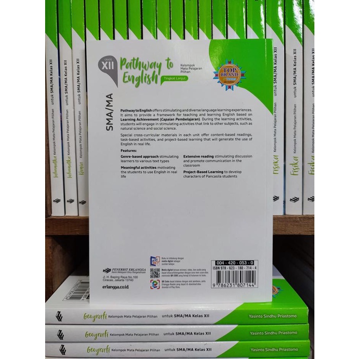 

SALE !!! BUKU PATHWAY TO ENGLISH TINGKAT LANJUT KELAS 3/12 SMA KURIKULUM MERDEKA ERLANGGA READYY