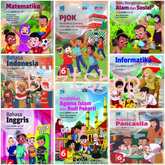 

SALE !!! BUKU PAKET KELAS VI-6 SD/MI KURIKULUM MERDEKA - GRAFINDO READYY