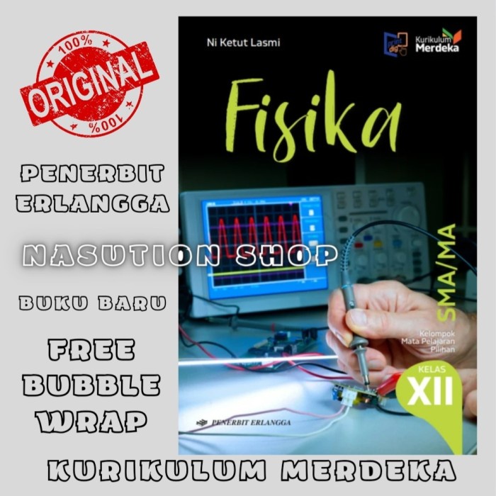 

SALE !!! BUKU FISIKA KELAS 3 / XII 12 SMA ERLANGGA KURIKULUM MERDEKA KURMER ORI READYY
