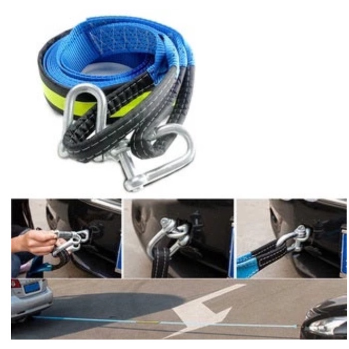 TALI KABEL DEREK TOWING TARIK MOBIL TRUK 5 METER 8 TON EMERGENCY