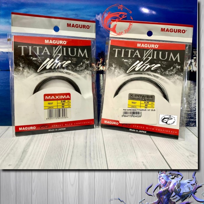 Neklin Maguro Titanium Wire 10M 20lb, 50lb