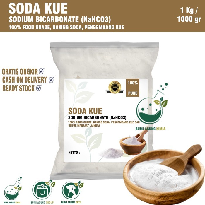 

Ready Stok" Soda Kue / Sodium Bicarbonate / Baking Soda 1Kg 1 Kg