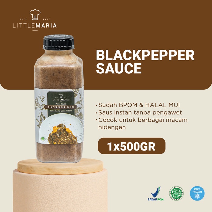 

Littlemaria Blackpepper Sauce/Saus Lada Hitam 500G
