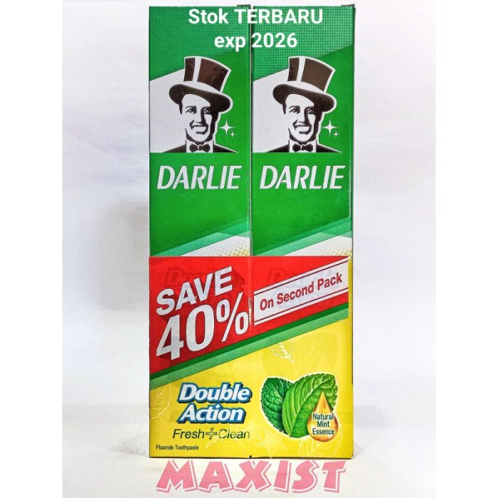Darlie Double Action 225Gr X 2 Nt Twin Pack 225G 225 Gr