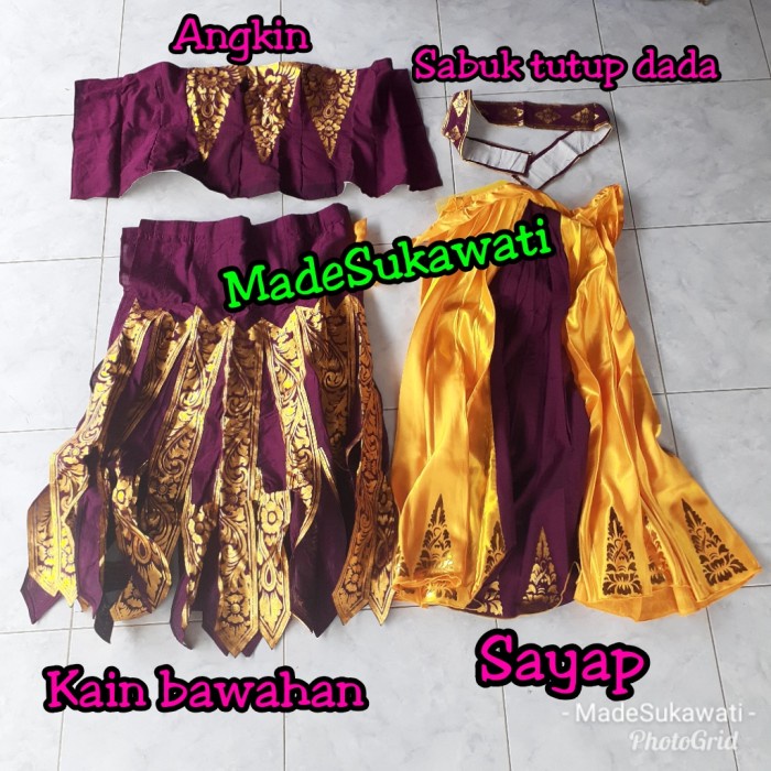 Produk Unggulan] kostum pakaian tari cendrawasih bali