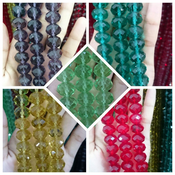 

monggo] Kristal Ceko 14mm Kristal Donat Bahan Perhiasan Crystal