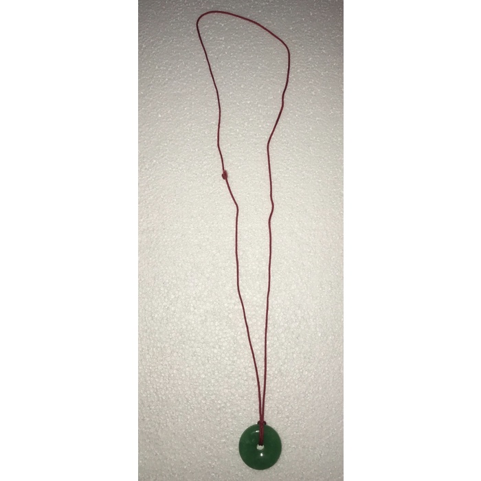 Kalung tali liontin Giok