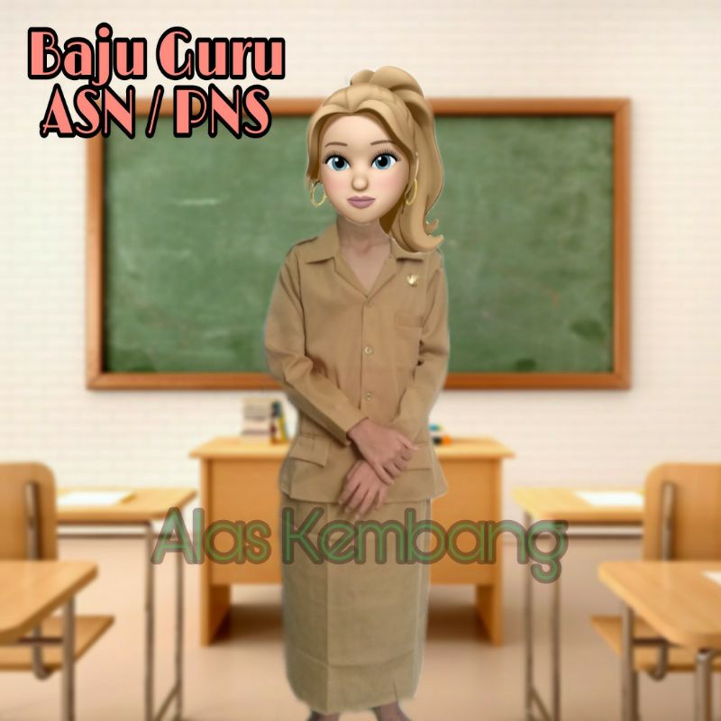 BAJU PROFESI GURU ASN / PNS ANAK