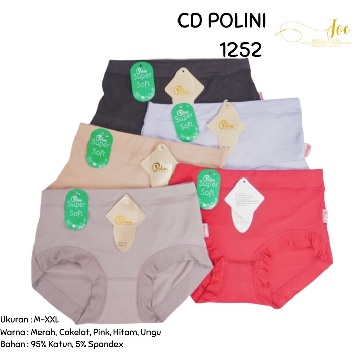 CUCI GUDANG [ISI 3] Celana Dalam Wanita POLINI 1252 Wanita / Celana dalam Wanita / Pakaian dalam XXL