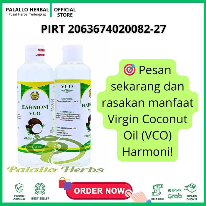 

VCO Harmoni Virgin Coconut Oil 250 ml Minyak Kelapa Murni Bahan Botol