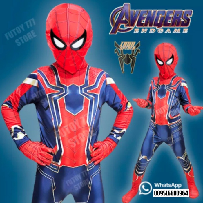 baju spiderman anak kostum spiderman anak kostum anak laki laki 250 - Bungkus Kado