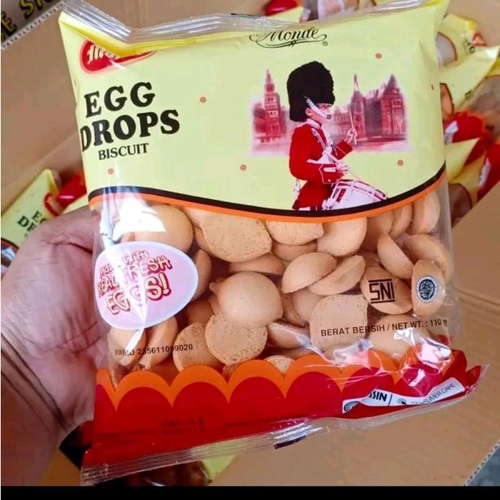 

Egg Drops Biskuit 110gr paket 3Bks