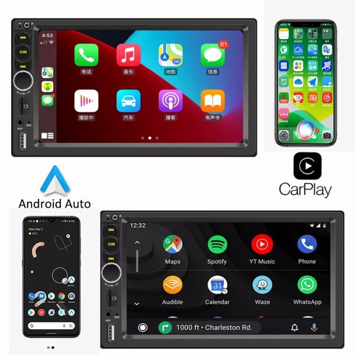 Sale Head Unit Android Bluetooth Double Din 7 Inch Car Headunit 2 Din Mp5
