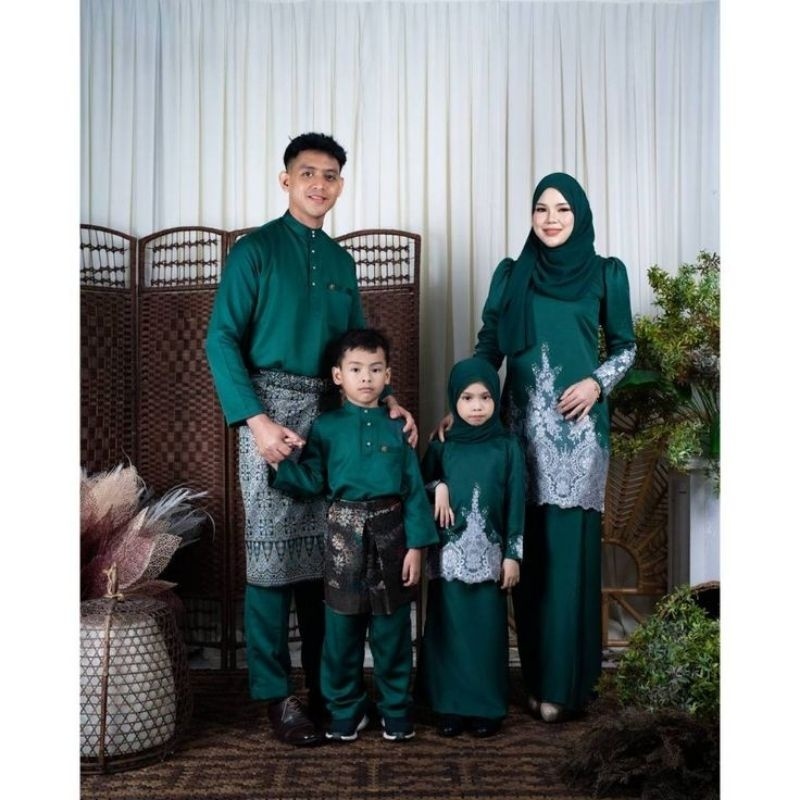 PROMO TERBARU Setelan Baju Teluk Belanga Pria Kurung Melayu Baju Koko Muslim Satin Silk Premium