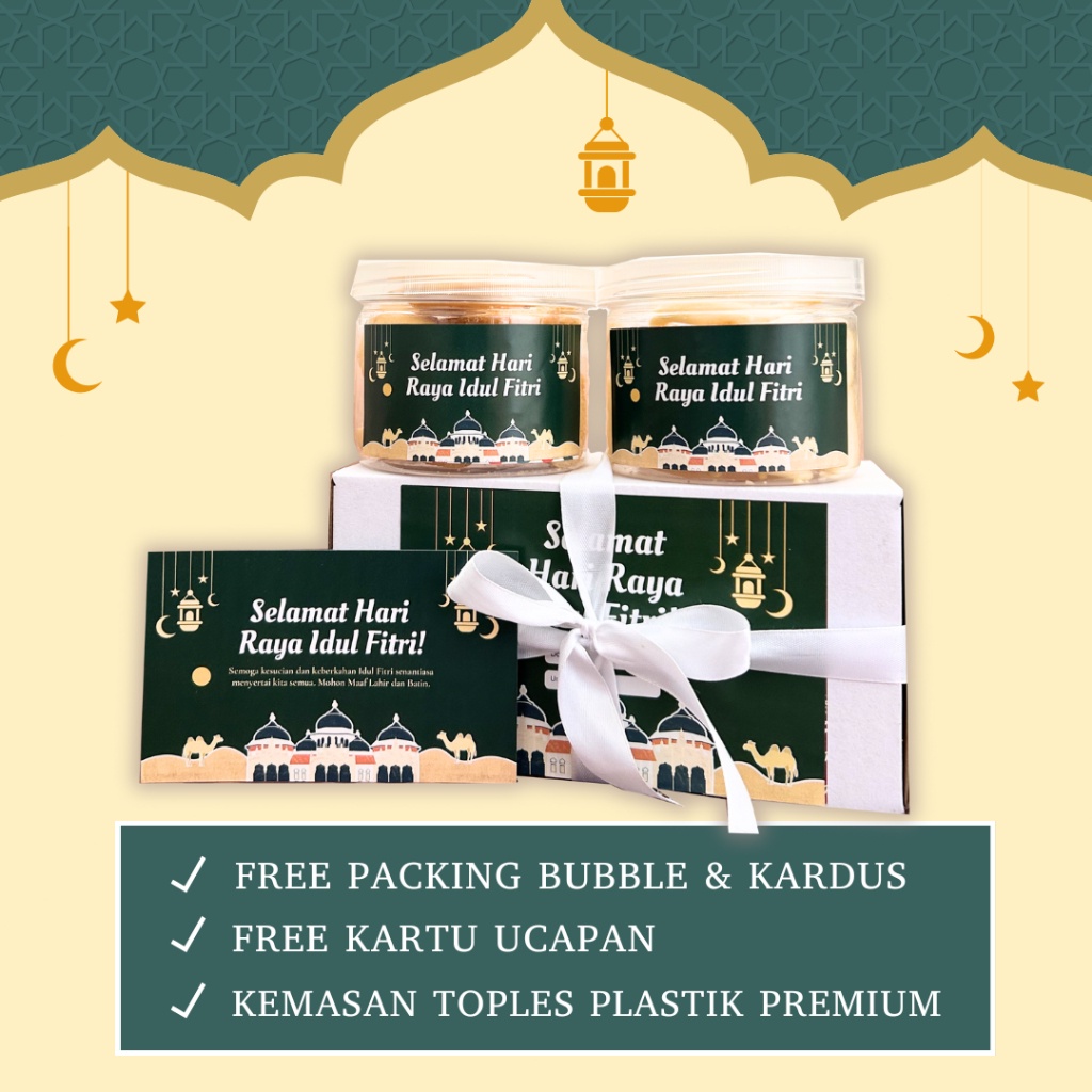 

BEST DEALS [Delish Snacks] Hampers Idul Fitri Isi 2 Toples (M) / Bingkisan Parsel Parcel Ramadhan