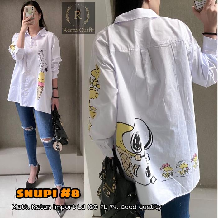 BERMUTU KEMEJA PUTIH WANITA LENGAN PANJANG JUMBO LD 120 PAKAIAN WANITA BAJU ATASAN KOREAN STYLE