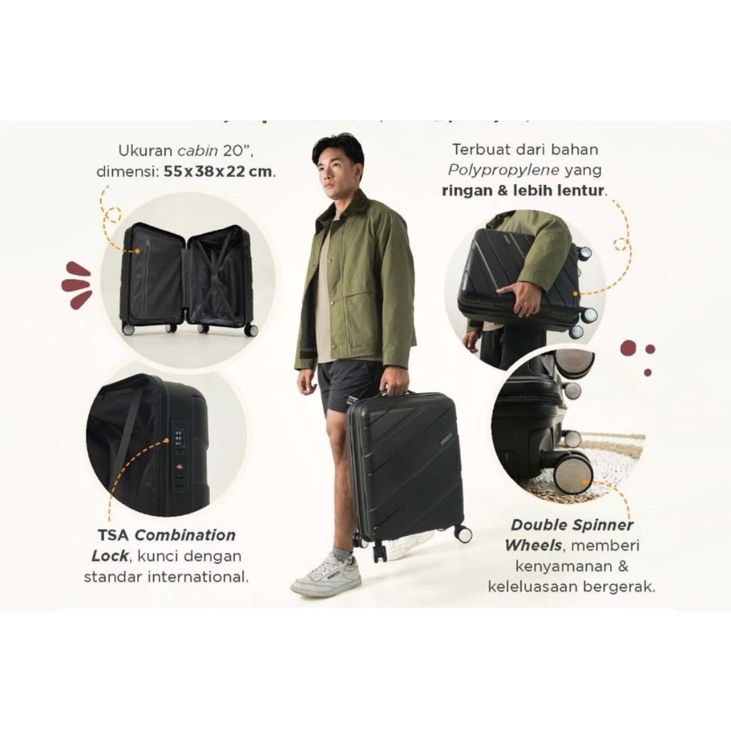 Koper American Tourister / luggage American Tourister Original Produk Amway 100% asli