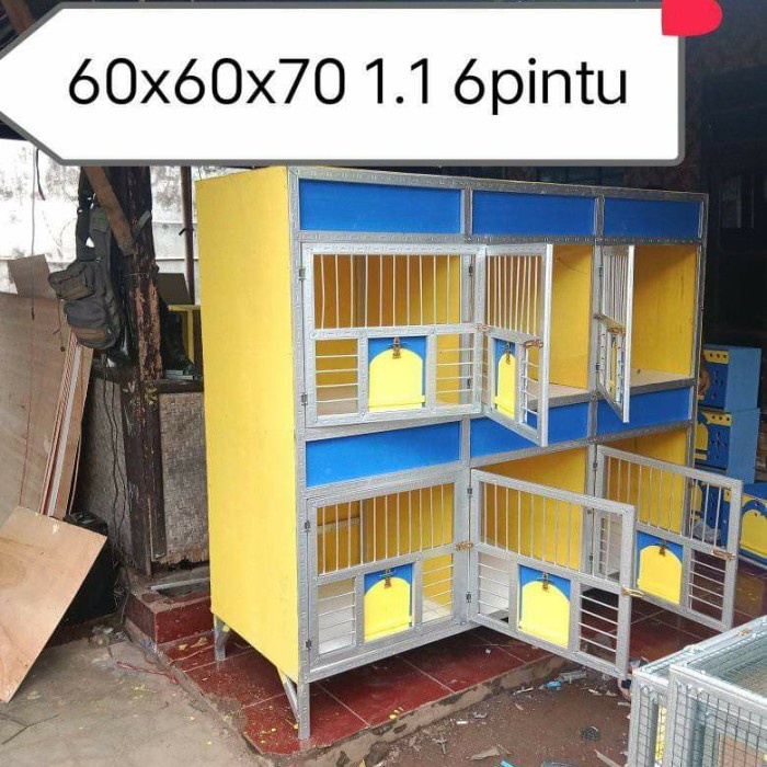 kandang burung merpati dara / kandang macan gupon bupon 6 pintu (3) by berkah kurung creative