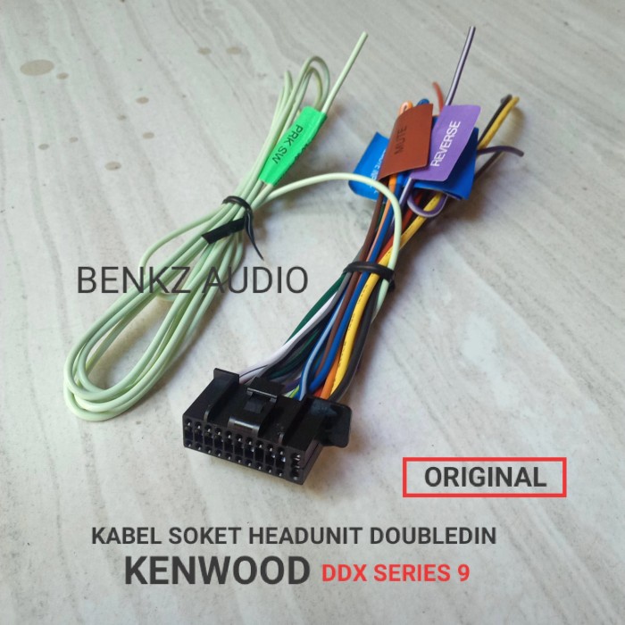 Kabel soket headunit tape doubledin Kenwood DDX9018S DDX9019S seri 9
