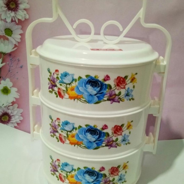 JTTOP" LION STAR RANTANG PLASTIK 3 SUSUN / FOOD CARRIER SUSUN 3 LION STAR KITCHENWARE MAKAN