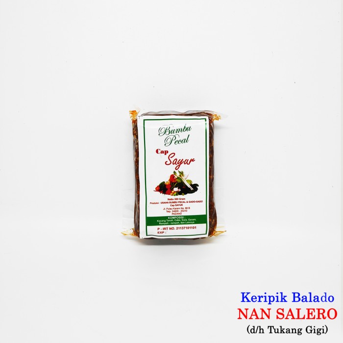 

TERPERCAYA Bumbu Pecal Cap Sayur