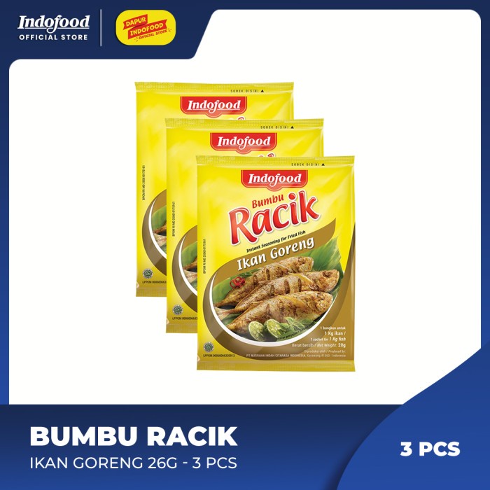 

STOK TERBATAS Bumbu Racik Ikan Goreng 26g - 3 pcs