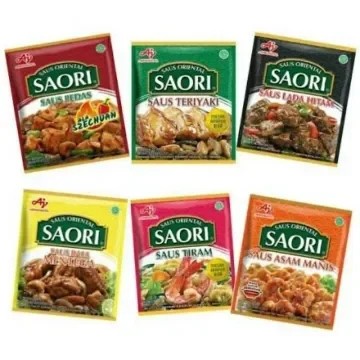 

EKSLUSIF Saus oriental Saori sachet 1 Bks bumbu masak instan simpel