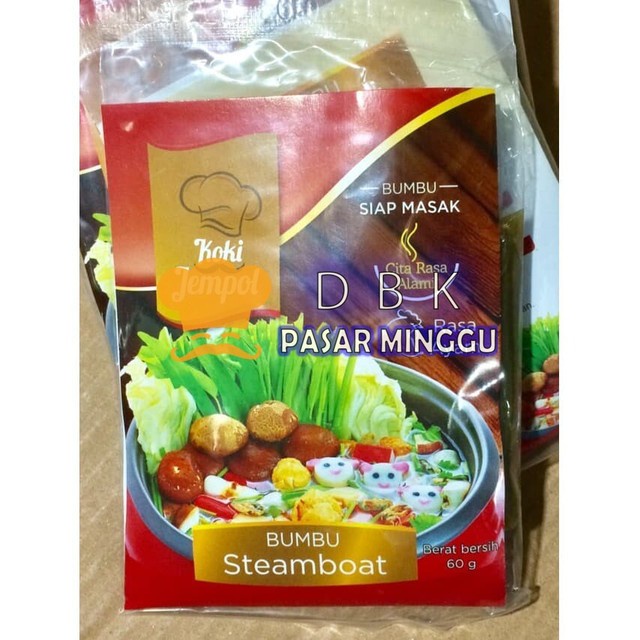 

TERBATAS KOKI JEMPOL STEAMBOAT 60gr kuah steamboat bumbu hotpot kuah shabu