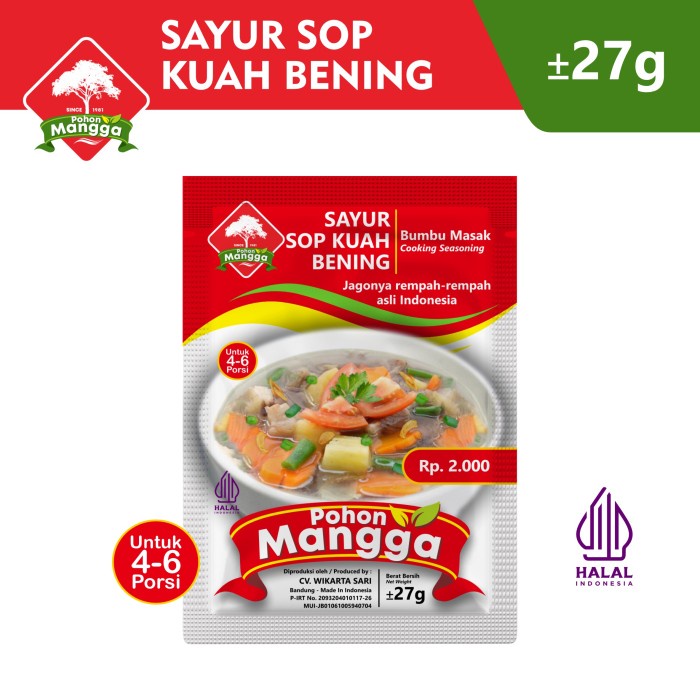

LIMITED EDITION Bumbu Sop Kuah Bening Cap pohon mangga