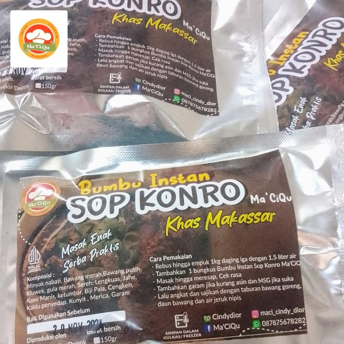 

TERPERCAYA Bumbu instan Sop Konro