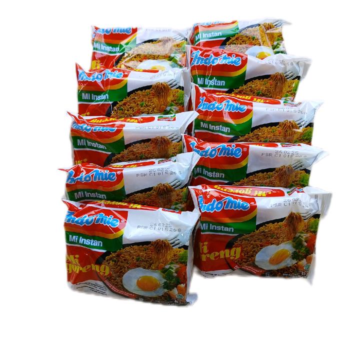 

Wdo - 10 Pcs Mie Instan Indomie Goreng Makanan Noodles Food