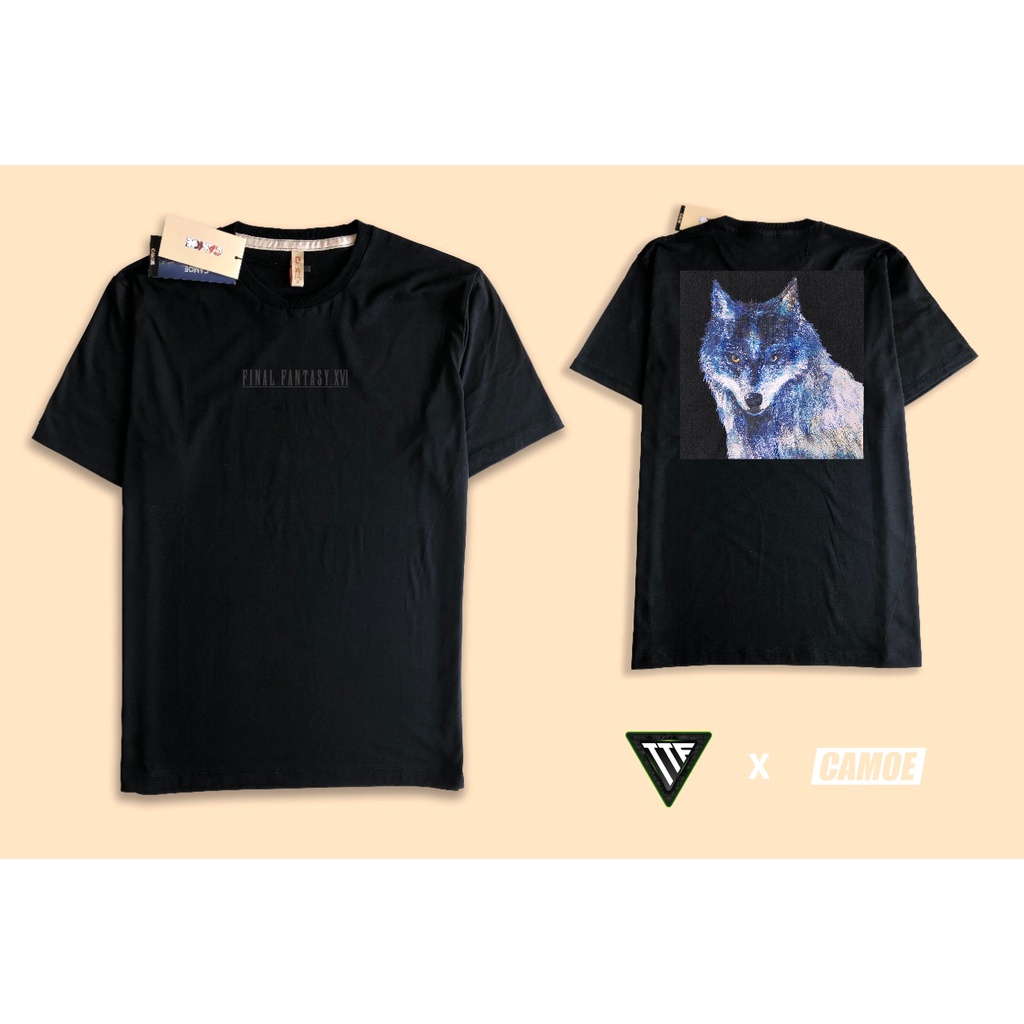 Kaos Tshirt Gaming Final Fantasy XVI Frost Wolf Torgal UT