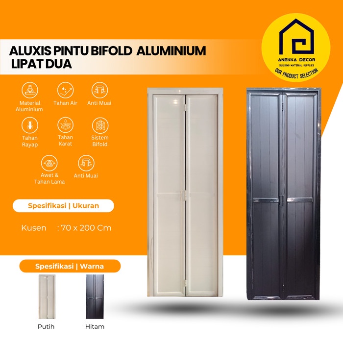 Pintu Lipat Kamar Mandi Aluminium Aluxis Type Ax-Tf 008 A