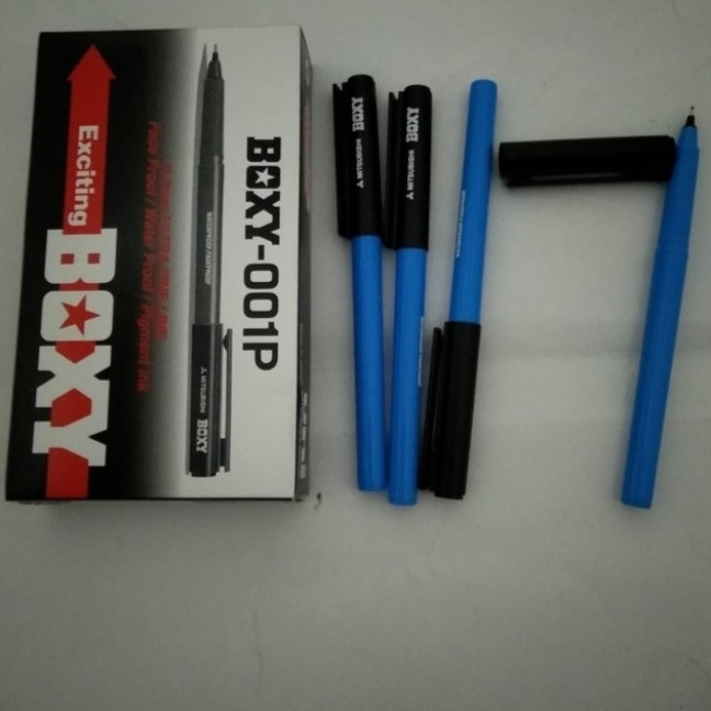 

pulpen BOXY 001P / pack isi 12pcs-BIRU