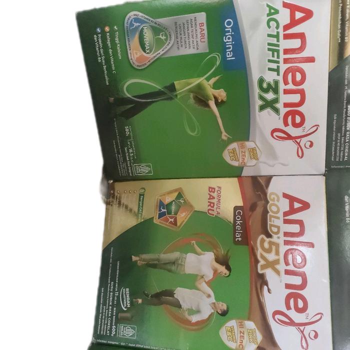 

terbaru !!! anlene gold 5x (600 gr )& actifit 3x (580gr) vanila coklat original susu milk bubuk