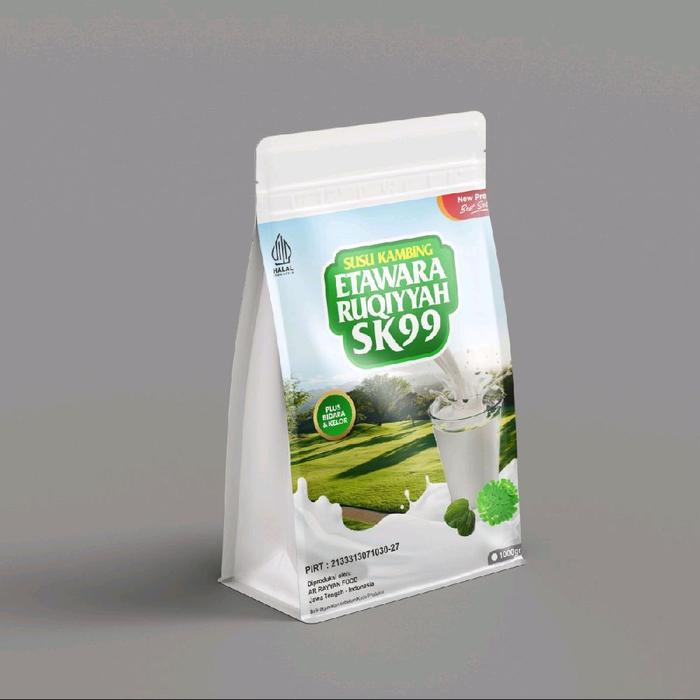 

terbaru !!! etawara susu kambing ruqiyyah sk 99 plus herbal daun bidara dan daun kelor 1 kg ready