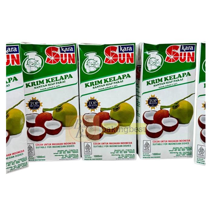 

SANTAN 1 LITER SUN KARA . HALAL BPOM RI TOP BRAND KRIM KELAPA SERBAGUNA SIAP PAKAI UNTUK MAKANAN