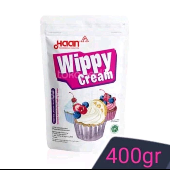 

HAAN WIPPY CREM 400G KEMASAN POCH(WHIPPY CREM BUBUK) TERMURAH
