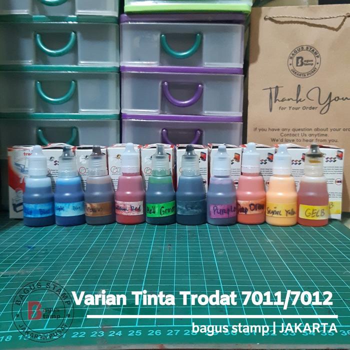 

JTTOP" TINTA STEMPEL TRODAT OTOMATIS SELF INK 7011 7012 25ML 10ML