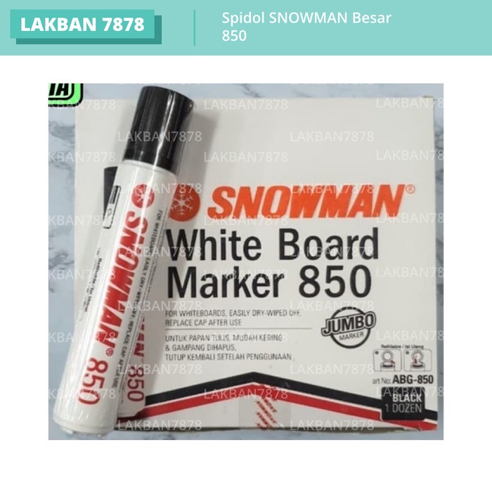 

JTTOP" SPIDOL 850 JUMBO BESAR WHITEBOARD SNOWMAN 850