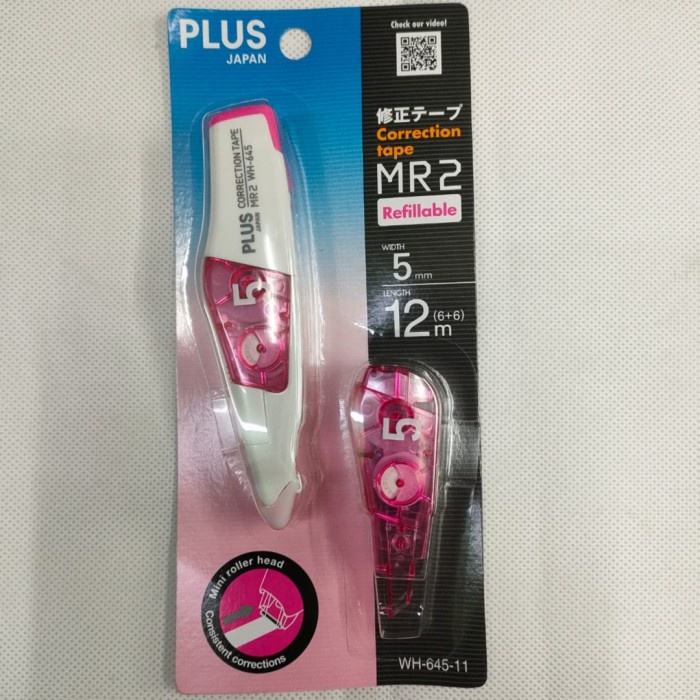 

JTTOP" CORRECTION TAPE PLUS JAPAN MR2 REFILLABLE & REFILL JAMIN ASLI MURAH