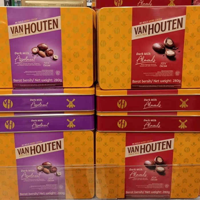 

Van Houten Dark Milk Chocolate 280Gr Kemasan Kaleng