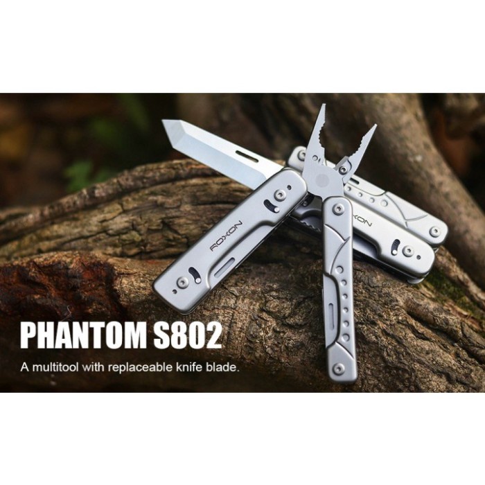 Roxon Phantom S802S 16 In 1 Multitool Knife Camping Outdoor Survival Kualitas Premium