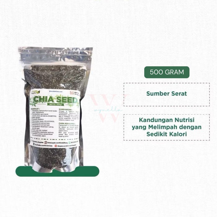 

terbaru !!! dehealth supplies black chia seed 250 gram / 500 gram ready