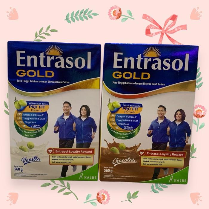 

terbaru !!! entrasol gold 560gr coklat / vanilla ready