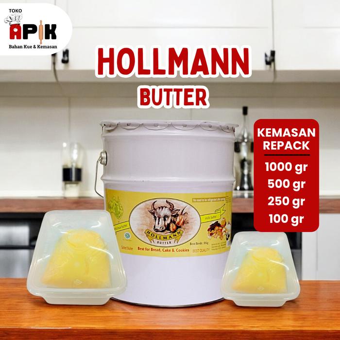 

terbaru !!! hollman butter kemasan repack 1kg 500gram ready