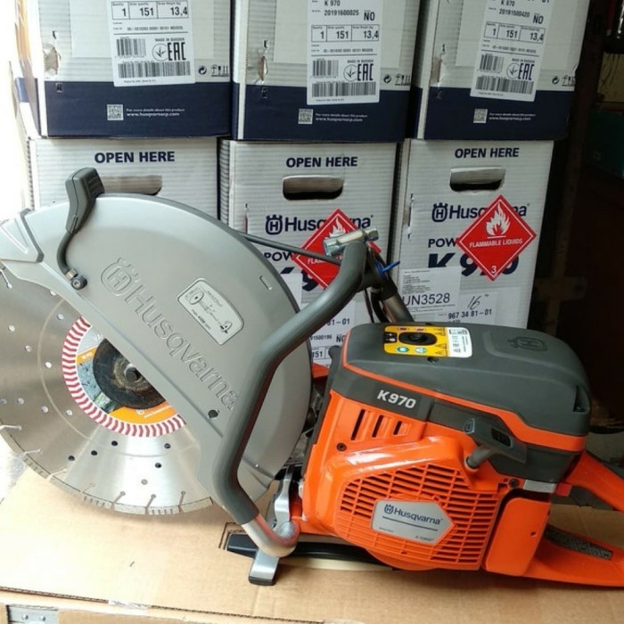 Mesin Potong Beton Batu Marmer Husqvarna K970 ukuran 14 in