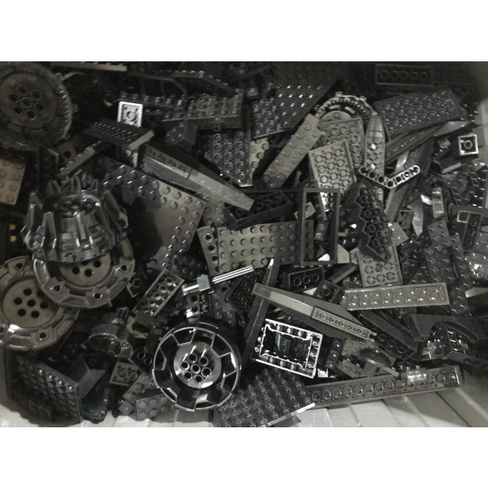 Lego Curah Part Original & Technic Black Hitam Sudah Di Cuci 100Gr